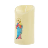 Maxbell Electronic Candle Flameless Pillar Light Decoration  virgin child