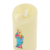 Maxbell Electronic Candle Flameless Pillar Light Decoration  virgin child