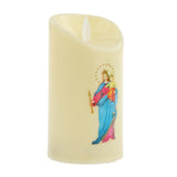 Maxbell Electronic Candle Flameless Pillar Light Decoration  virgin child