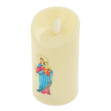 Maxbell Electronic Candle Flameless Pillar Light Decoration  virgin child