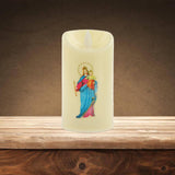 Maxbell Electronic Candle Flameless Pillar Light Decoration  virgin child