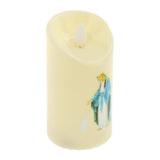 Maxbell Electronic Candle Flameless Pillar Light Decoration  Virgin Ascension