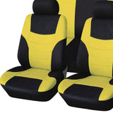 Maxbell 8 Pieces Car Seat Covers Wear Resistant for Vehicles All Seasons Suvs Yellow