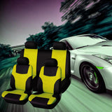 Maxbell 8 Pieces Car Seat Covers Wear Resistant for Vehicles All Seasons Suvs Yellow