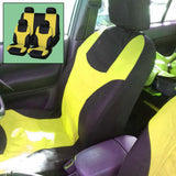 Maxbell 8 Pieces Car Seat Covers Wear Resistant for Vehicles All Seasons Suvs Yellow