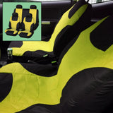 Maxbell 8 Pieces Car Seat Covers Wear Resistant for Vehicles All Seasons Suvs Yellow