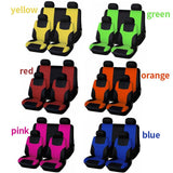 Maxbell 8 Pieces Car Seat Covers Wear Resistant for Vehicles All Seasons Suvs Orange