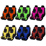 Maxbell 8 Pieces Car Seat Covers Wear Resistant for Vehicles All Seasons Suvs Orange