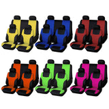 Maxbell 8 Pieces Car Seat Covers Wear Resistant for Vehicles All Seasons Suvs Orange