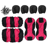 Maxbell 8 Pieces Car Seat Covers Wear Resistant for Vehicles All Seasons Suvs Orange