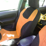 Maxbell 8 Pieces Car Seat Covers Wear Resistant for Vehicles All Seasons Suvs Orange