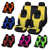 Maxbell 8 Pieces Car Seat Covers Wear Resistant for Vehicles All Seasons Suvs Orange