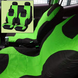 Maxbell 8 Pieces Car Seat Covers Wear Resistant for Vehicles All Seasons Suvs Green