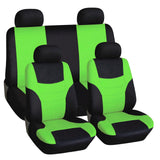 Maxbell 8 Pieces Car Seat Covers Wear Resistant for Vehicles All Seasons Suvs Green