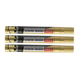 Maxbell 3x Car Tire Paint Pen Tyre Tread Marker Pens for Canvas Wood Fabric Gold