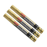Maxbell 3x Car Tire Paint Pen Tyre Tread Marker Pens for Canvas Wood Fabric Gold
