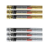 Maxbell 3x Car Tire Paint Pen Tyre Tread Marker Pens for Canvas Wood Fabric Gold