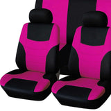 Maxbell 8 Pieces Car Seat Covers Wear Resistant for Vehicles All Seasons Suvs Pink