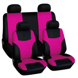 Maxbell 8 Pieces Car Seat Covers Wear Resistant for Vehicles All Seasons Suvs Pink