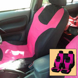 Maxbell 8 Pieces Car Seat Covers Wear Resistant for Vehicles All Seasons Suvs Pink