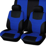 Maxbell 8 Pieces Car Seat Covers Wear Resistant for Vehicles All Seasons Suvs Blue