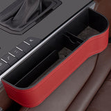 Maxbell Universal Car Seat Gap Filler PU Leather for Cards Phones Red