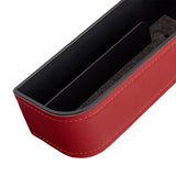 Maxbell Universal Car Seat Gap Filler PU Leather for Cards Phones Red