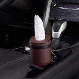 Maxbell Universal Cylinder Tissue Box Tissue Tube Auto Interior Accessories Brown