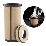Maxbell Universal Cylinder Tissue Box Tissue Tube Auto Interior Accessories Beige
