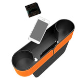 Maxbell Car Seat Gap Organizer W/ Cup Holder for Phones Keys Cards Black