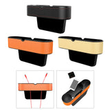 Maxbell Car Seat Gap Organizer W/ Cup Holder for Phones Keys Cards Black