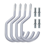 Maxbell 4Pieces Wall Hooks Coat Hooks Heavy Duty for Walls Farmhouse Gray