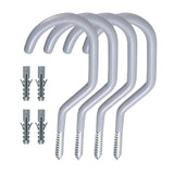 Maxbell 4Pieces Wall Hooks Coat Hooks Heavy Duty for Walls Farmhouse Gray