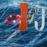 Maxbell Fishing Nylon Rope Set with Spring Hook Multipurpose for Magnet Fishing Orange