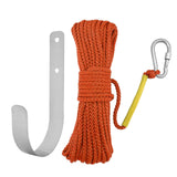 Maxbell Fishing Nylon Rope Set with Spring Hook Multipurpose for Magnet Fishing Orange
