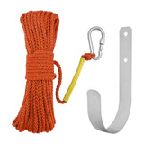 Maxbell Fishing Nylon Rope Set with Spring Hook Multipurpose for Magnet Fishing Orange