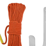 Maxbell Fishing Nylon Rope Set with Spring Hook Multipurpose for Magnet Fishing Orange