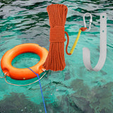 Maxbell Fishing Nylon Rope Set with Spring Hook Multipurpose for Magnet Fishing Orange