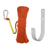 Maxbell Fishing Nylon Rope Set with Spring Hook Multipurpose for Magnet Fishing Orange
