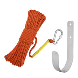 Maxbell Fishing Nylon Rope Set with Spring Hook Multipurpose for Magnet Fishing Orange