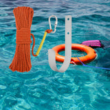 Maxbell Fishing Nylon Rope Set with Spring Hook Multipurpose for Magnet Fishing Orange