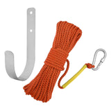 Maxbell Fishing Nylon Rope Set with Spring Hook Multipurpose for Magnet Fishing Orange