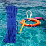 Maxbell Fishing Nylon Rope with Spring Hook for Magnet Fishing Retrieving Items Blue