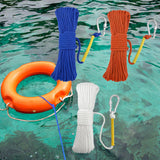 Maxbell Fishing Nylon Rope with Spring Hook for Magnet Fishing Retrieving Items Blue