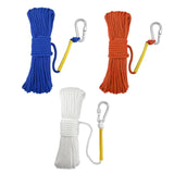 Maxbell Fishing Nylon Rope with Spring Hook for Magnet Fishing Retrieving Items Blue