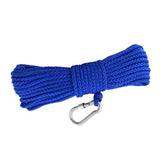 Maxbell Fishing Nylon Rope with Spring Hook for Magnet Fishing Retrieving Items Blue