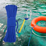 Maxbell Fishing Nylon Rope with Spring Hook for Magnet Fishing Retrieving Items Blue
