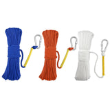 Maxbell Fishing Nylon Rope with Spring Hook for Magnet Fishing Retrieving Items Blue