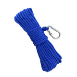 Maxbell Fishing Nylon Rope with Spring Hook for Magnet Fishing Retrieving Items Blue