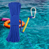 Maxbell Fishing Nylon Rope with Spring Hook for Magnet Fishing Retrieving Items Blue